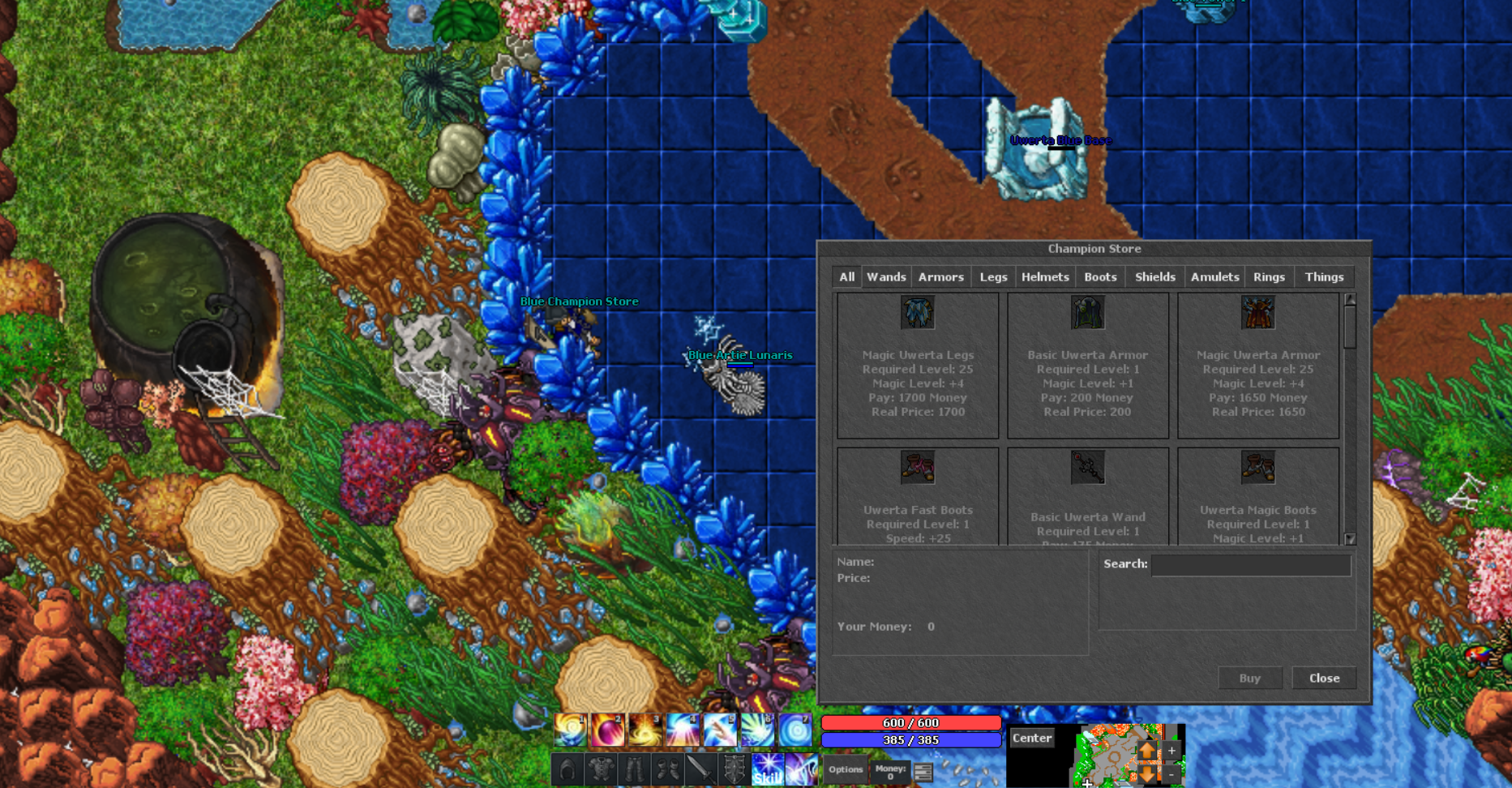 Game Shop Interface